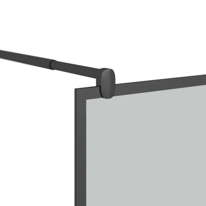 vidaXL Sprchová zástena 80x195 cm tmavé ESG sklo čierna