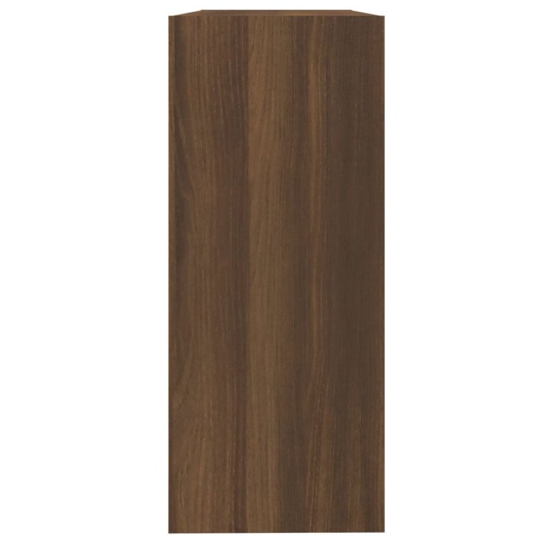 vidaXL Knižnica/deliaca stena hnedý dub 100x30x72 cm