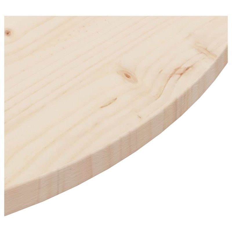 vidaXL Stolová doska Ø90x2,5 cm masívna borovica