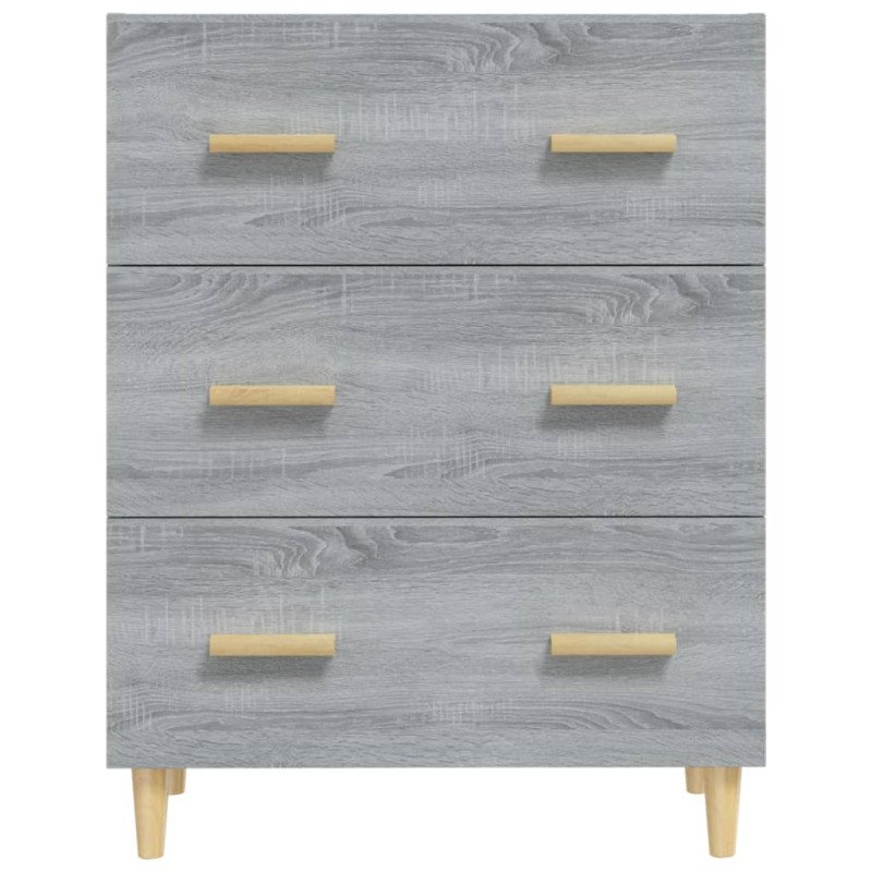 vidaXL Komoda sivý dub sonoma 70x34x90 cm spracované drevo