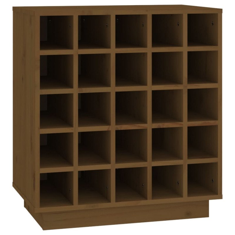 VidaXL Knižnica medovohnedá 55,5x34x61 cm masívna borovica