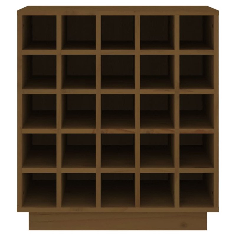 VidaXL Knižnica medovohnedá 55,5x34x61 cm masívna borovica