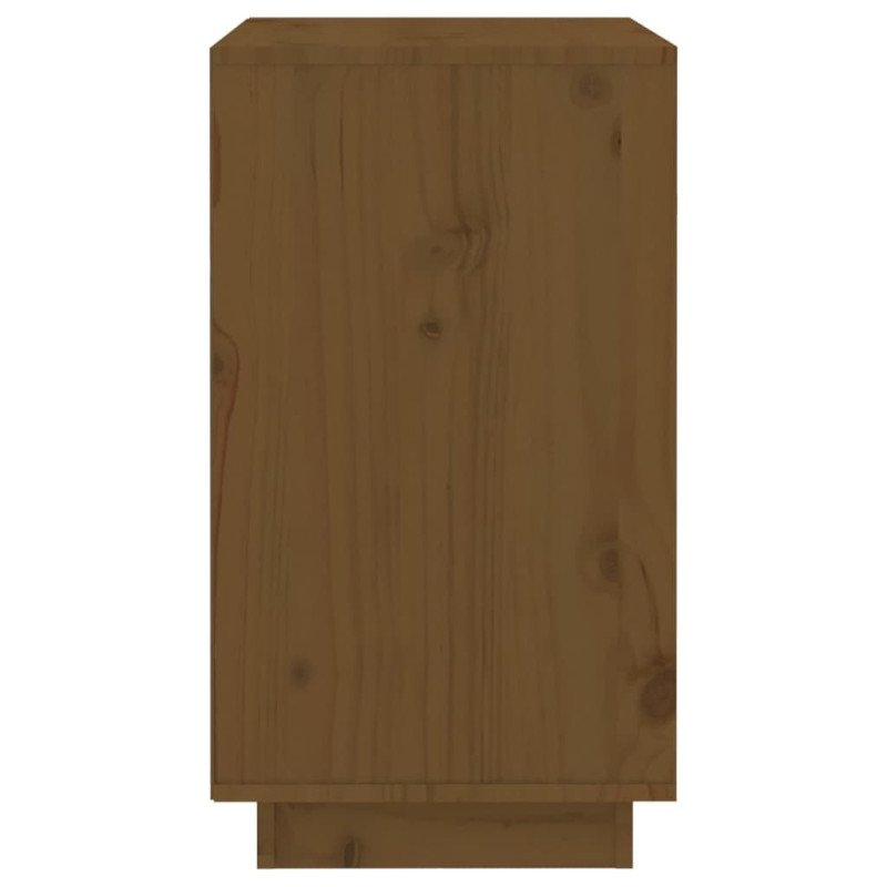 VidaXL Knižnica medovohnedá 55,5x34x61 cm masívna borovica