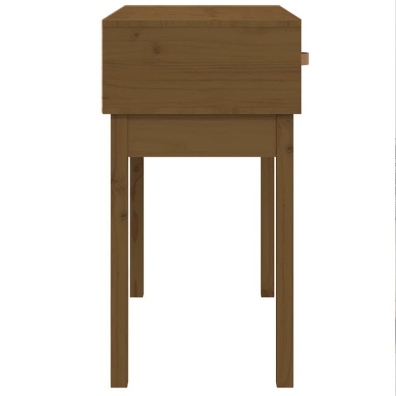 vidaXL Konzolový stolík medovohnedý 76,5x40x75 cm masívna borovica