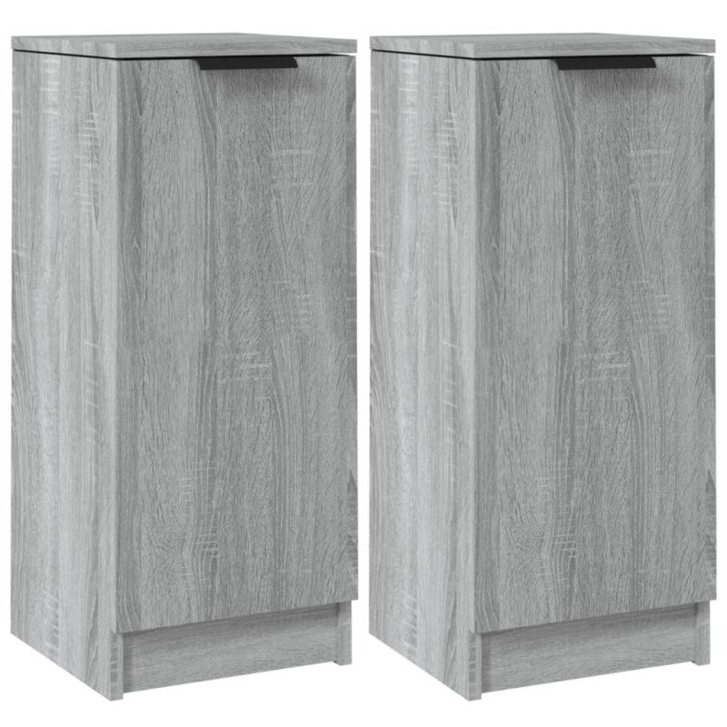 vidaXL Komody 2 ks sivý dub sonoma 30x30x70 cm spracované drevo