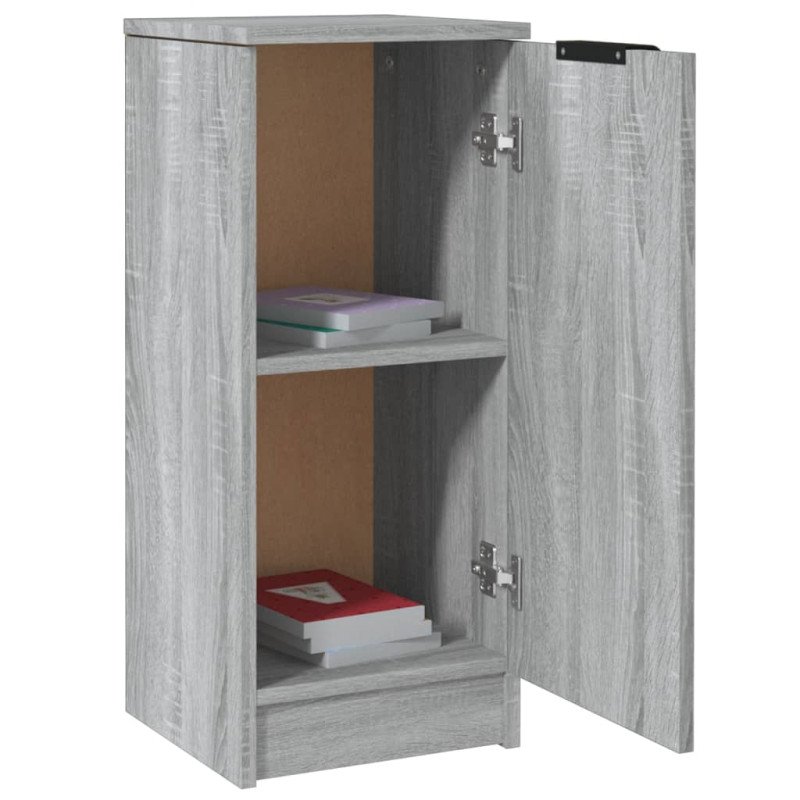 vidaXL Komody 2 ks sivý dub sonoma 30x30x70 cm spracované drevo