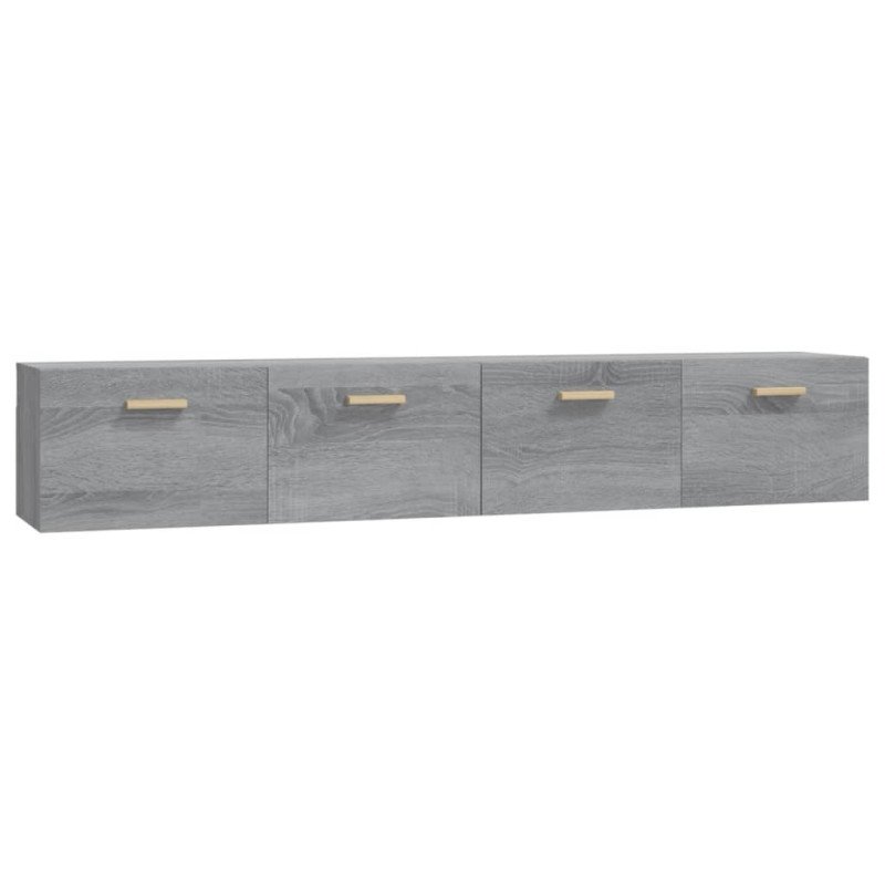 vidaXL Nástenné skrinky 2 ks sivé sonoma 100x36,5x35cm sprac. drevo