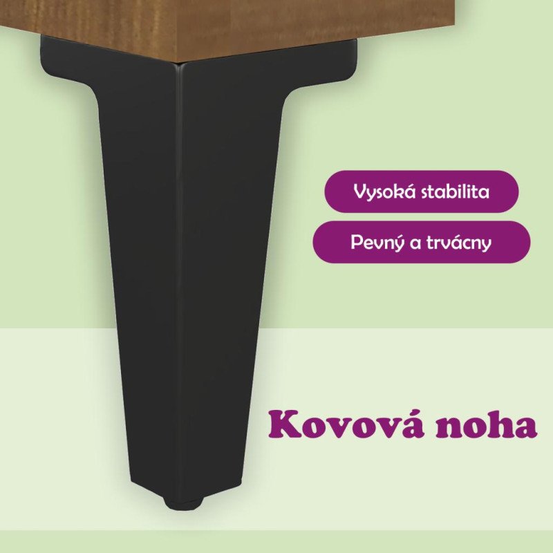 vidaXL Konferenčný stolík hnedý dub 102x50x40 cm spracované drevo