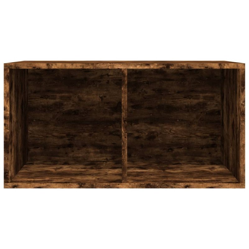 vidaXL Úložný box na vinyly, tmavý dub 71x34x36 cm, kompozitné drevo