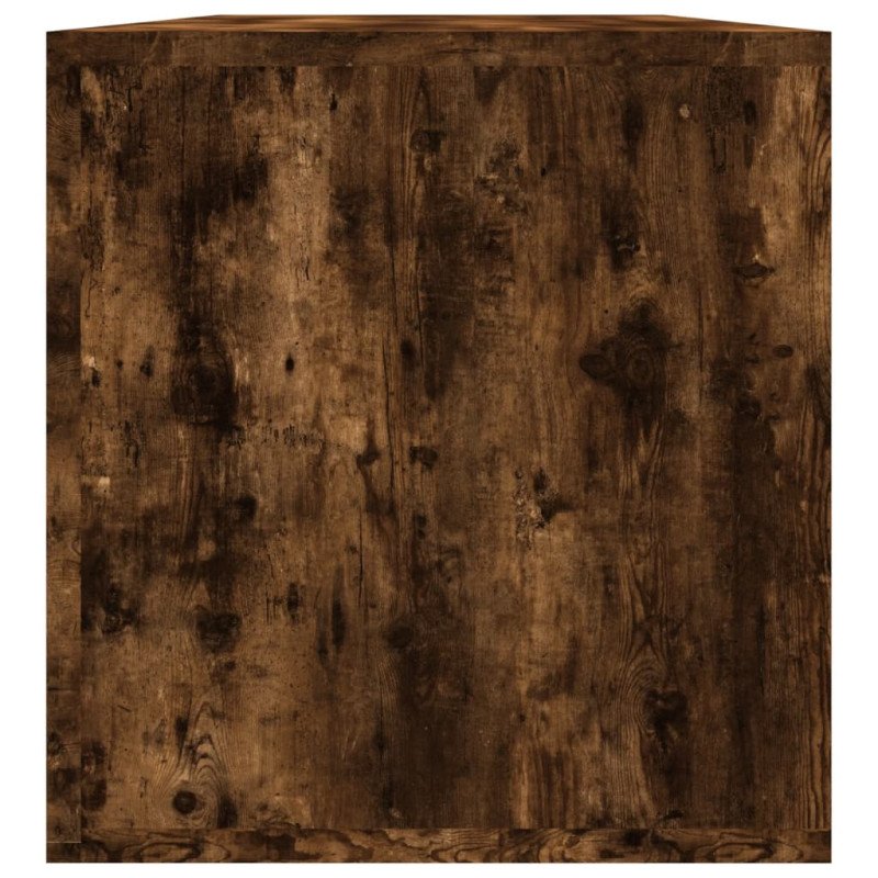 vidaXL Úložný box na vinyly, tmavý dub 71x34x36 cm, kompozitné drevo