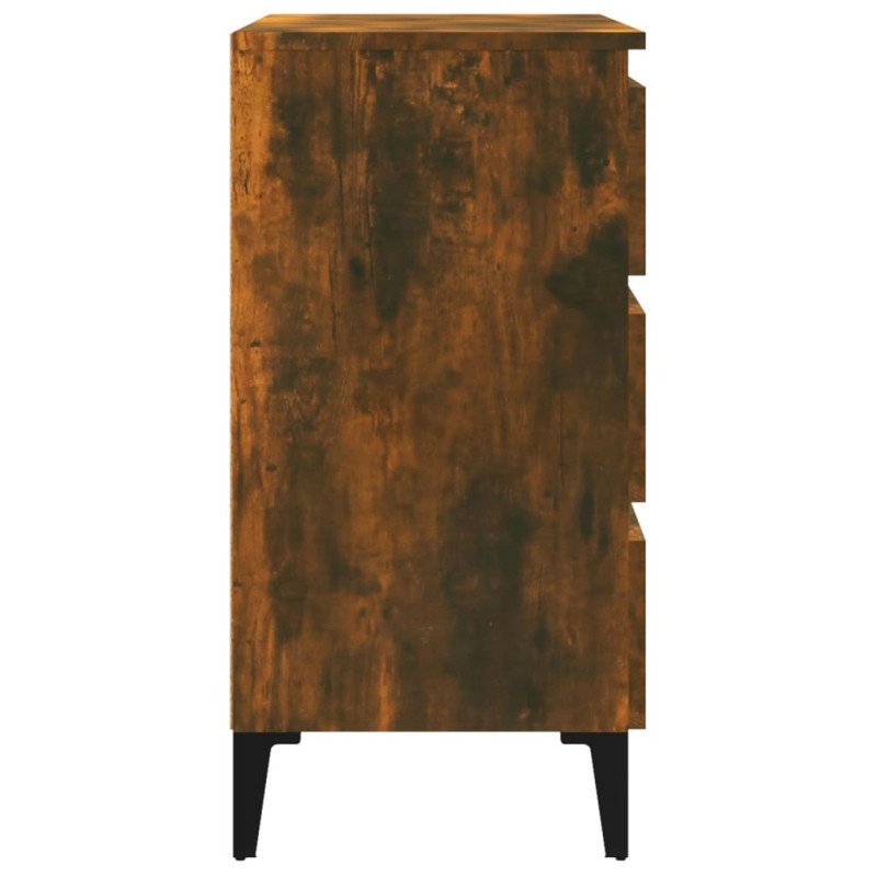 vidaXL Komoda dymový dub 60x35x69 cm spracované drevo