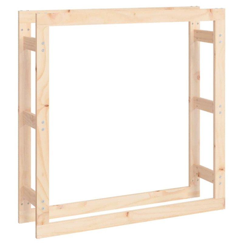 vidaXL Stojan na palivové drevo 100x25x100 cm masívna borovica