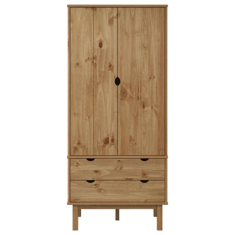 vidaXL Šatník OTTA 76,5x53x172 cm, borovicový masív