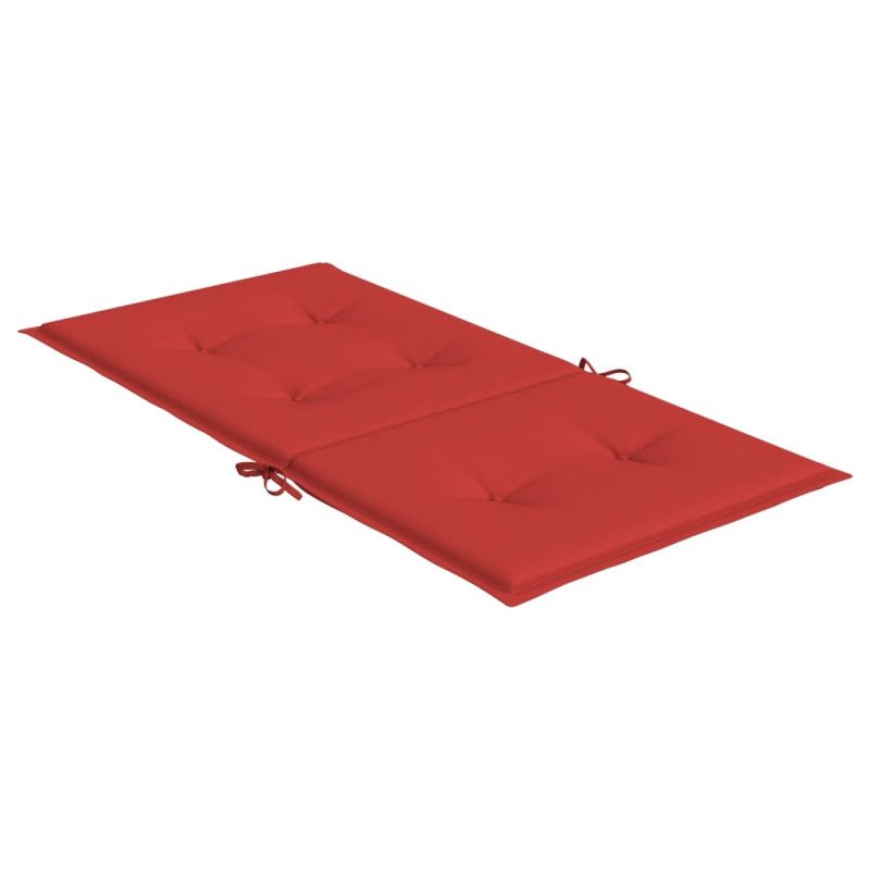 vidaXL Podložky na záhradné stoličky, nízke operadlo 4 ks 100x50x3 cm