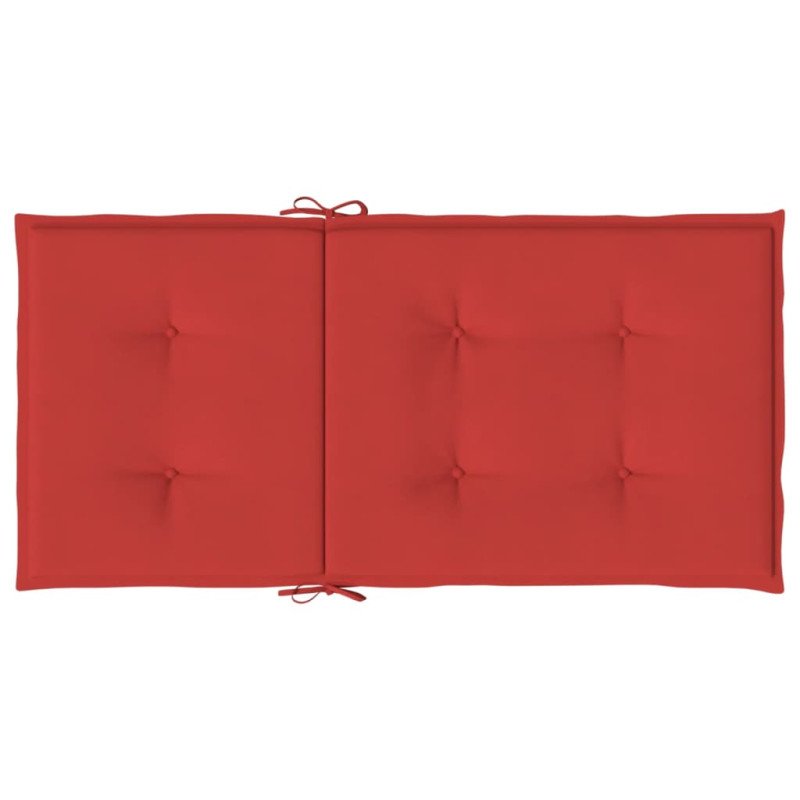 vidaXL Podložky na záhradné stoličky, nízke operadlo 4 ks 100x50x3 cm