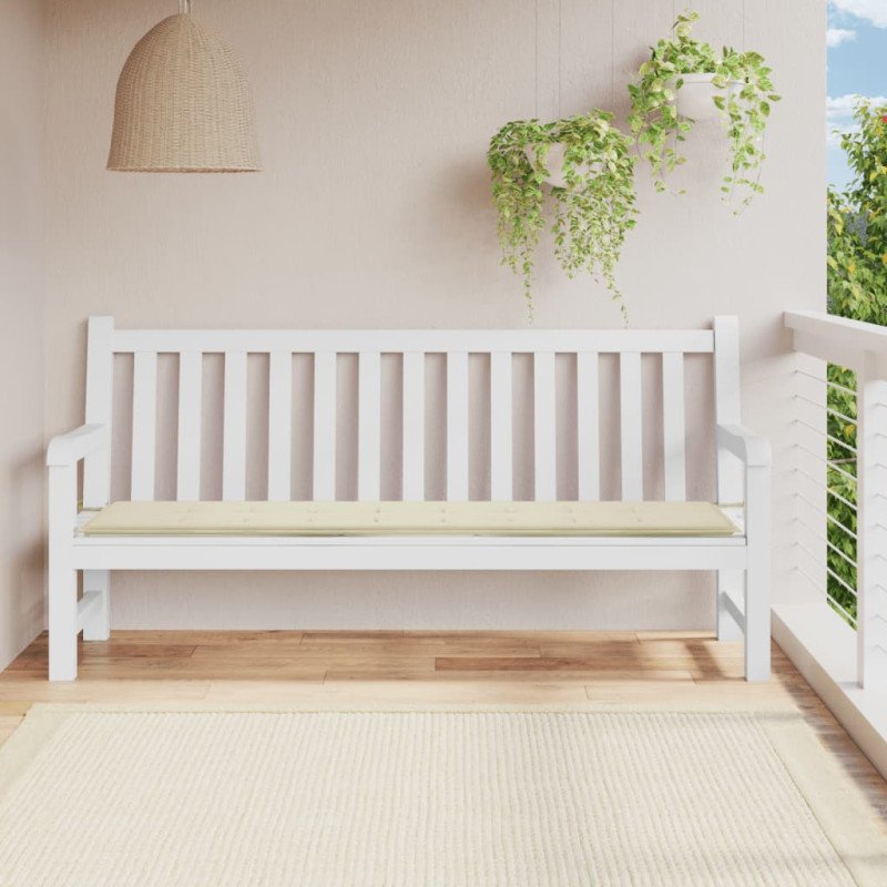 vidaXL Podložka na záhradnú lavičku 200x50x3 cm, oxfordská látka