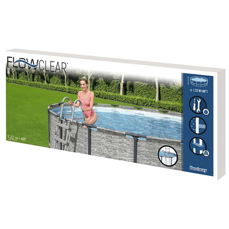 Bestway Flowclear 4-stupňový bezpečnostný rebrík 122 cm