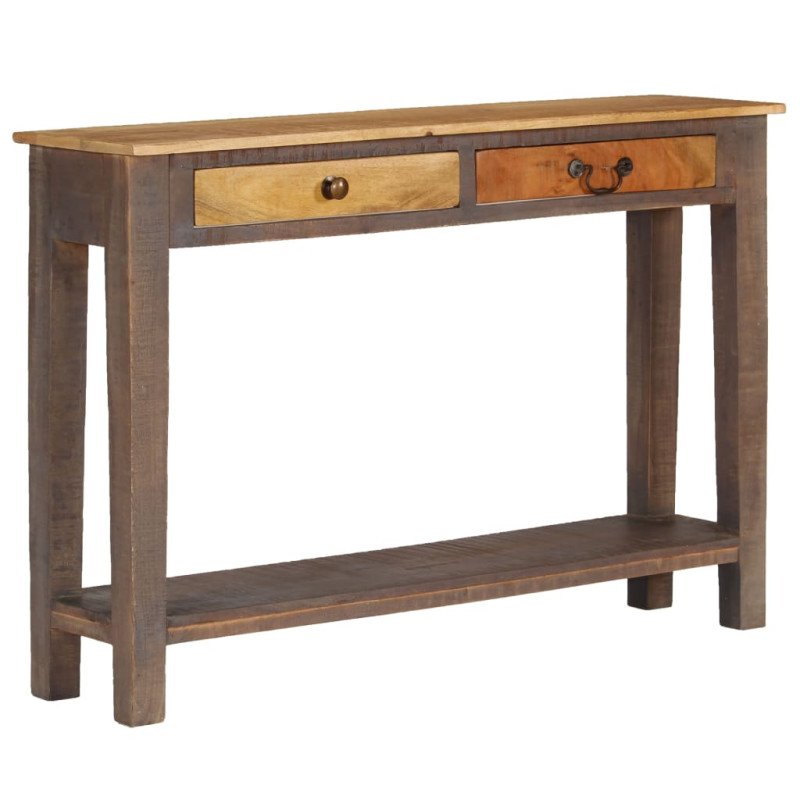 vidaXL Konzolový stolík masívne drevo vintage štýl 118x30x80 cm