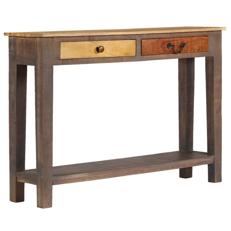 vidaXL Konzolový stolík masívne drevo vintage štýl 118x30x80 cm