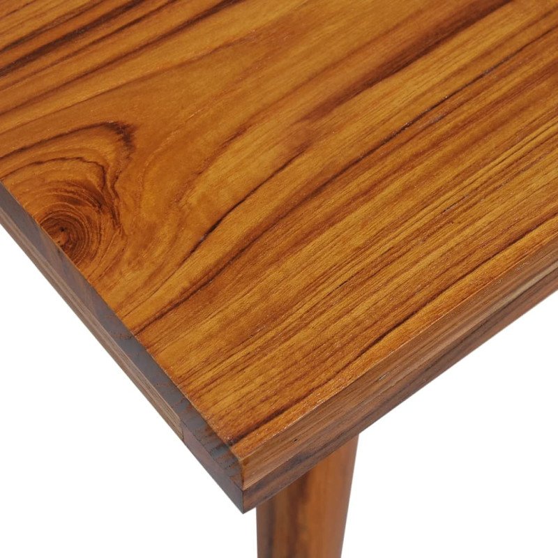 vidaXL Konferenčný stolík z teakového dreva a živice, 100x50x40 cm