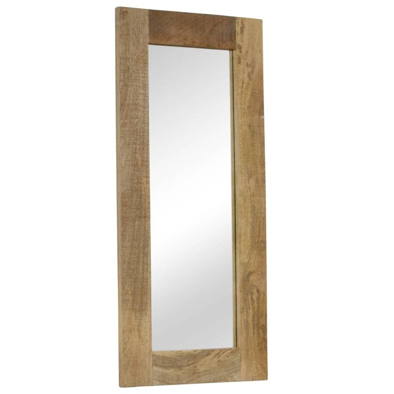 vidaXL Zrkadlo masívne mangovníkové drevo 50x110 cm