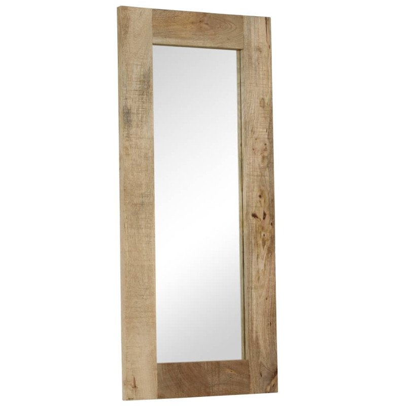 vidaXL Zrkadlo masívne mangovníkové drevo 50x110 cm