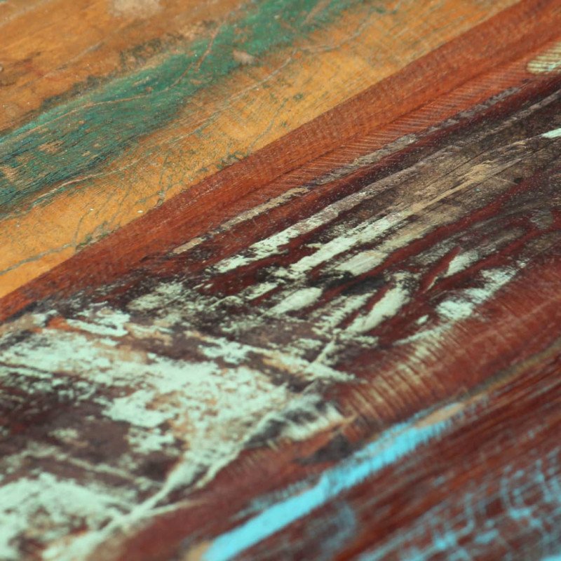 vidaXL Konferenčný stolík 120x50x30 cm, recyklovaný masív a oceľ