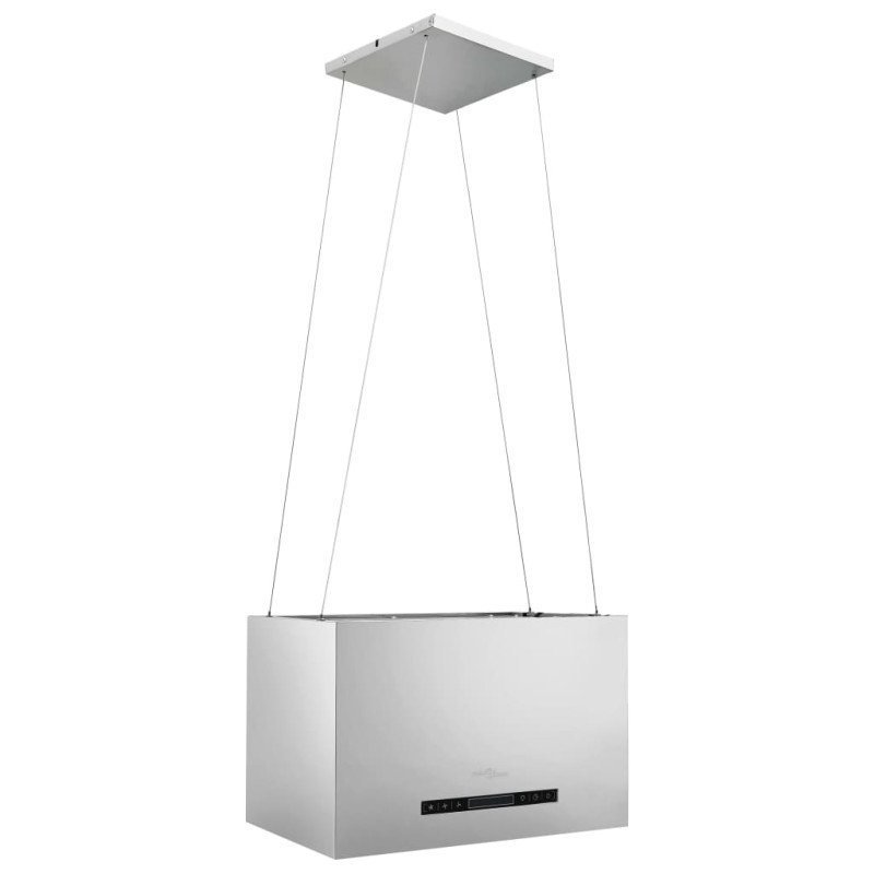 vidaXL Závesný ostrovný digestor s dotykovým senzorom LCD 55 cm nehrdzavejúca oceľ 