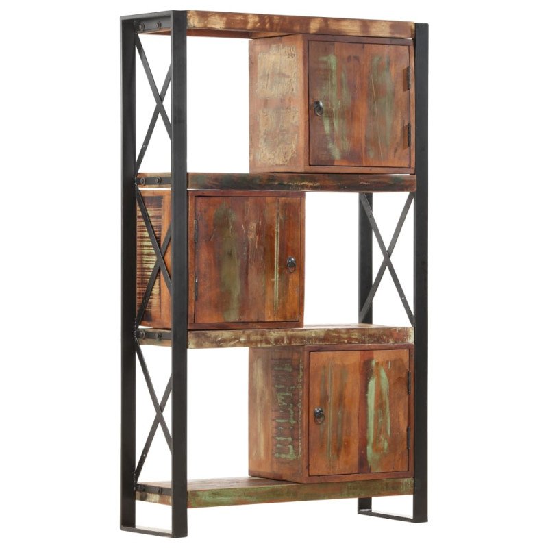 vidaXL Knižnica 90x30x150 cm, recyklovaný masív