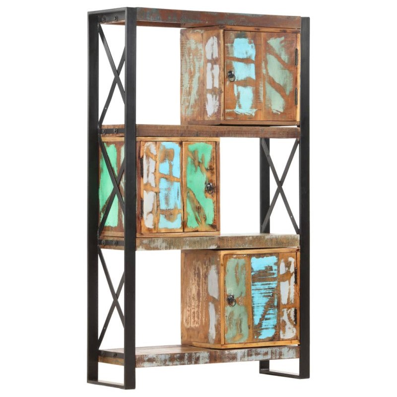 vidaXL Knižnica 90x30x150 cm, recyklovaný masív