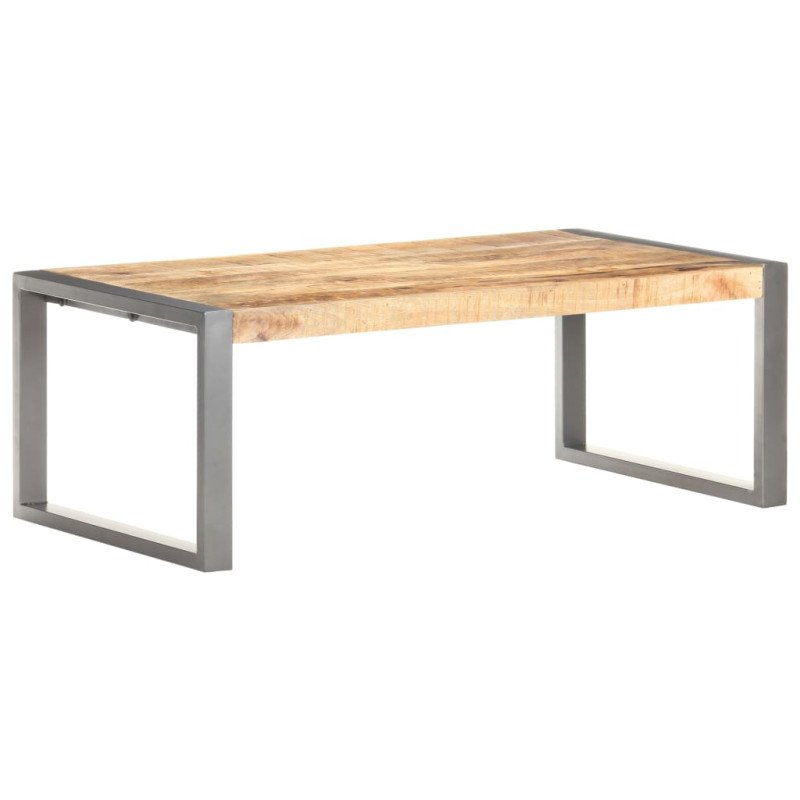 vidaXL Konferenčný stolík 110x60x40 cm, surové mangové drevo