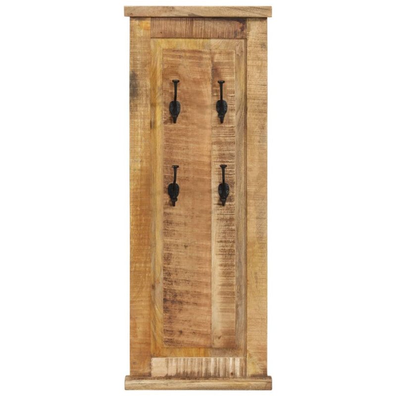 vidaXL Vešiaky na kabáty 2 ks masívne magovníkové drevo 38x100 cm