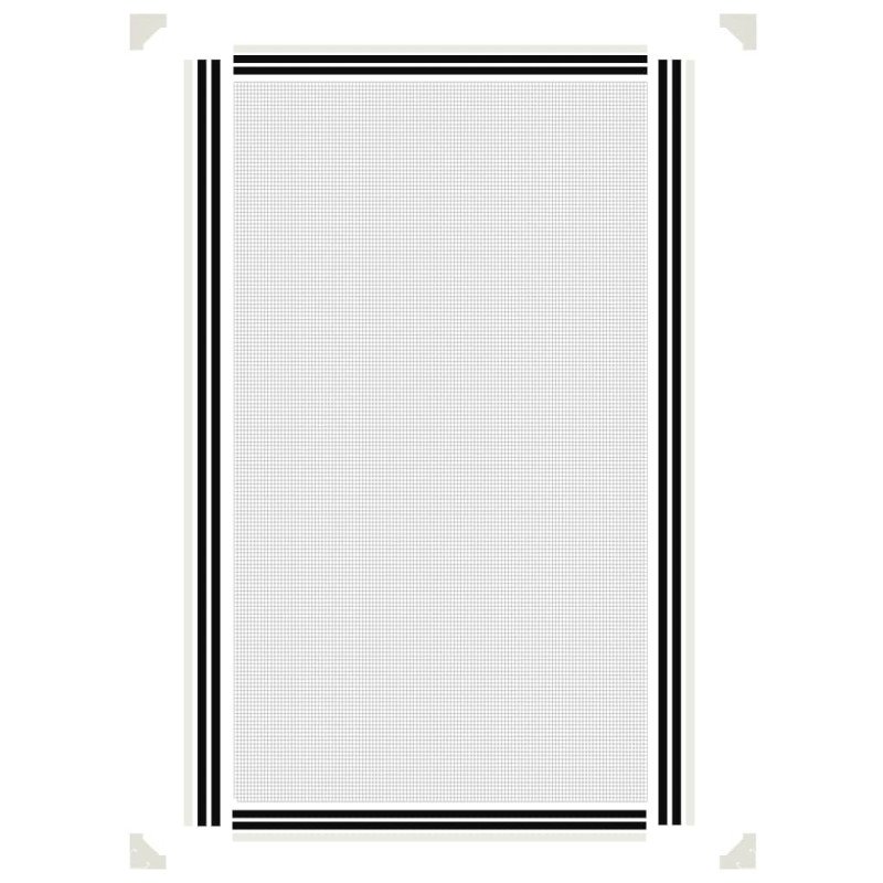 vidaXL Magnetická okenná sieťka proti hmyzu biela 80x140 cm