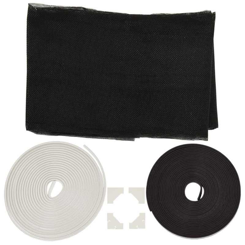 vidaXL Magnetická okenná sieťka proti hmyzu biela 100x120 cm