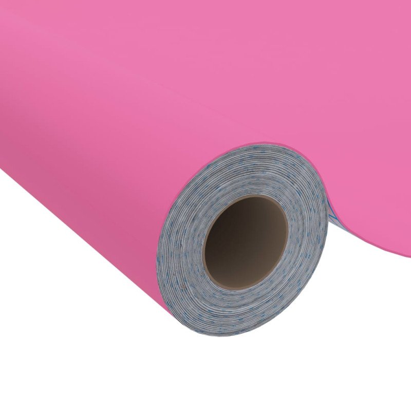 vidaXL Samolepiacia tapeta na nábytok lesklá ružová 500x90 cm PVC