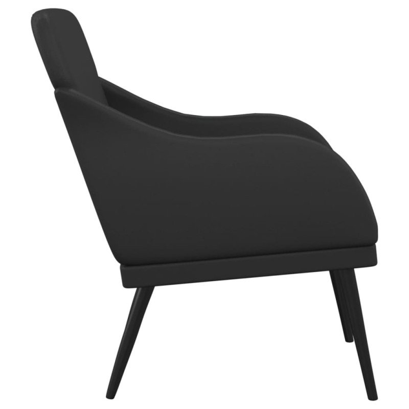 vidaXL Kreslo čierne 63x76x80 cm umelá koža