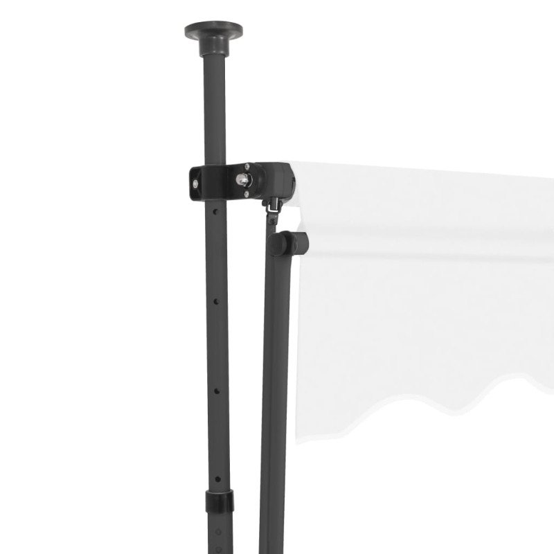vidaXL Ručne zaťahovacia markíza s LED 150 cm, krémová