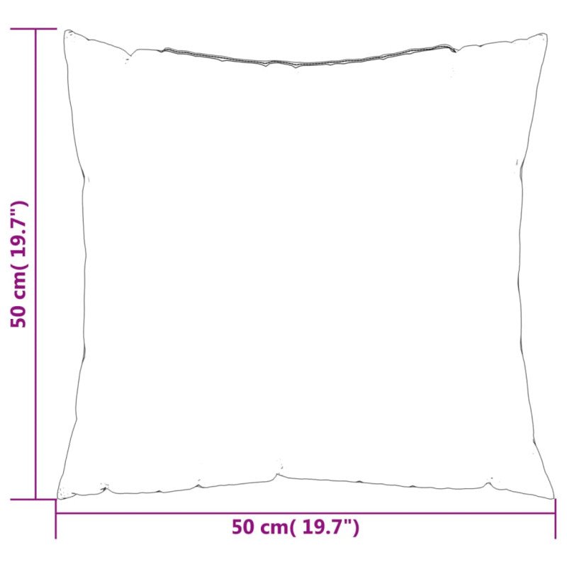 vidaXL Dekoratívne vankúše 4 ks, krémové 50x50 cm, látka