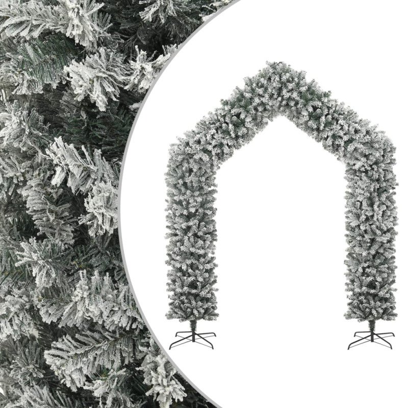 vidaXL Oblúk na vianočný stromček s naviatym snehom 270 cm