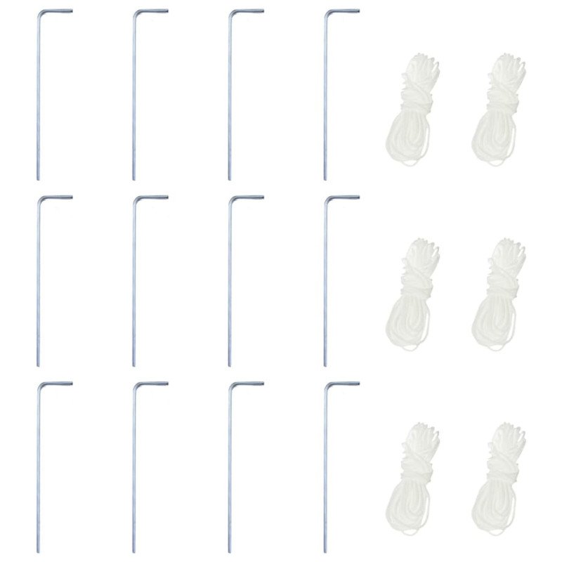 vidaXL Rozkladací záhradný stan so 6 stenami, sivý 3,6 x 3,1 m