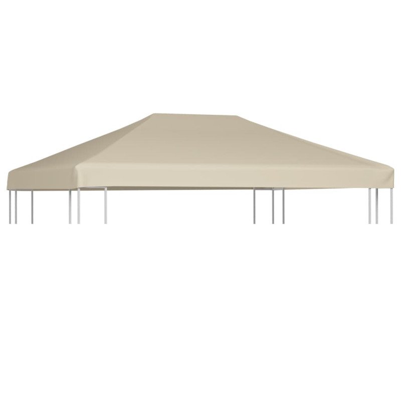vidaXL Strieška na altánok 310 g/m² 4x3 m, béžová