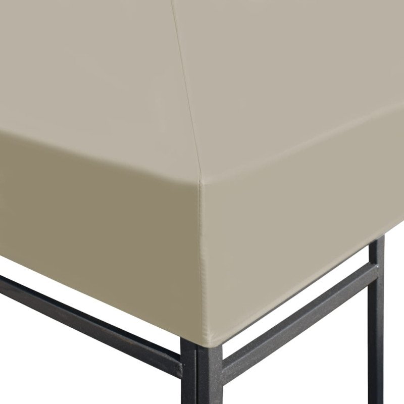 vidaXL Strieška na altánok 310 g/m² 4x3 m, béžová