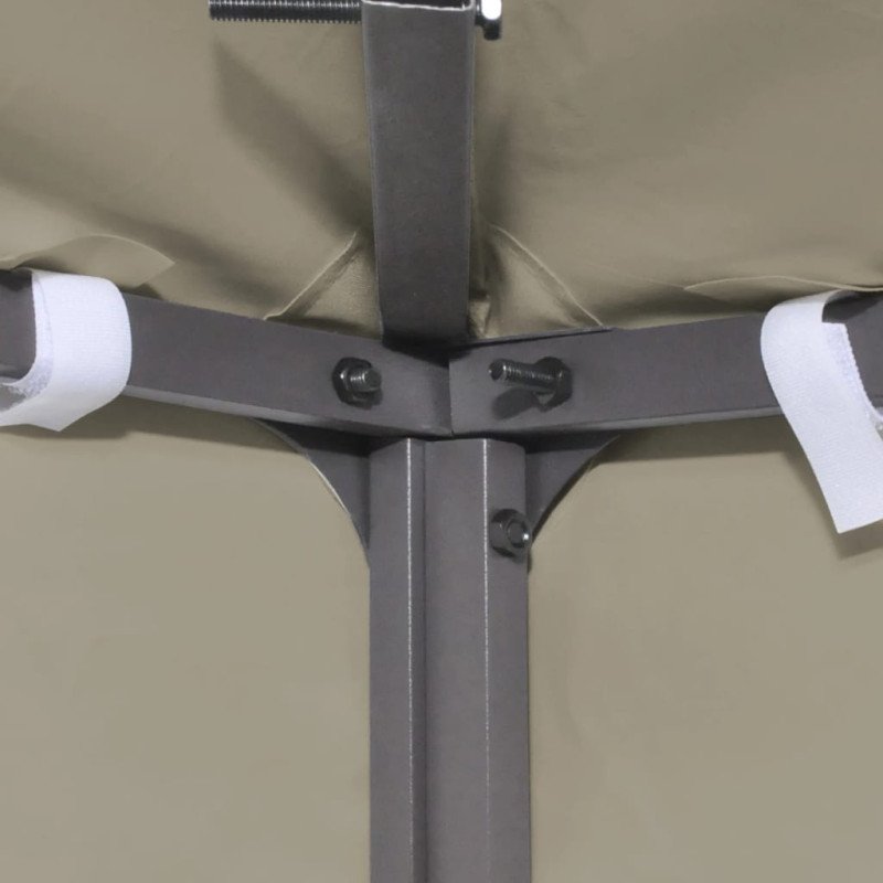 vidaXL Strieška na altánok 310 g/m² 4x3 m, béžová