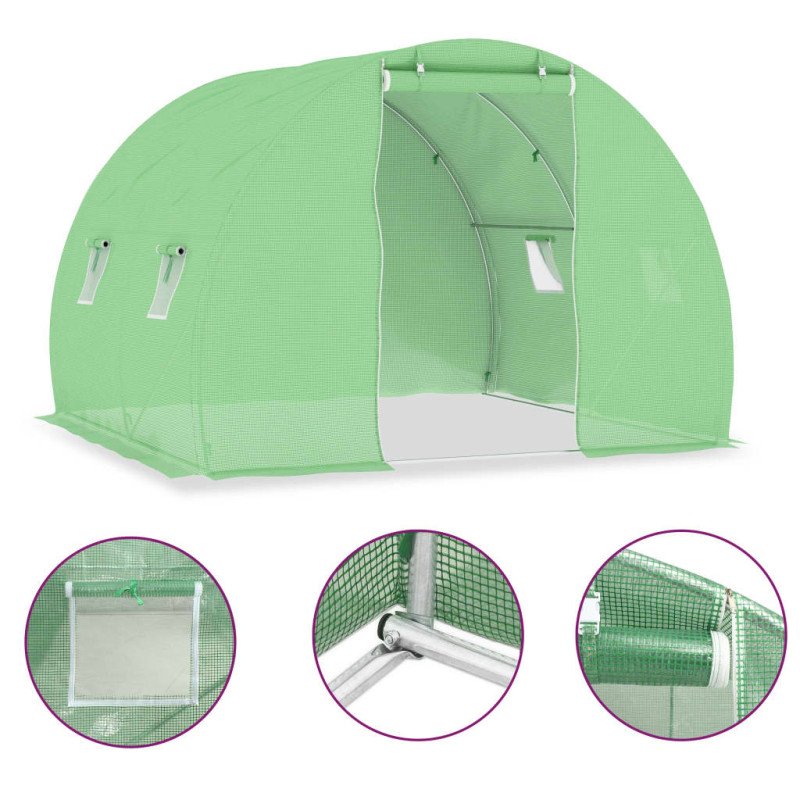 vidaXL Skleník 6 m² 3x2x2 cm