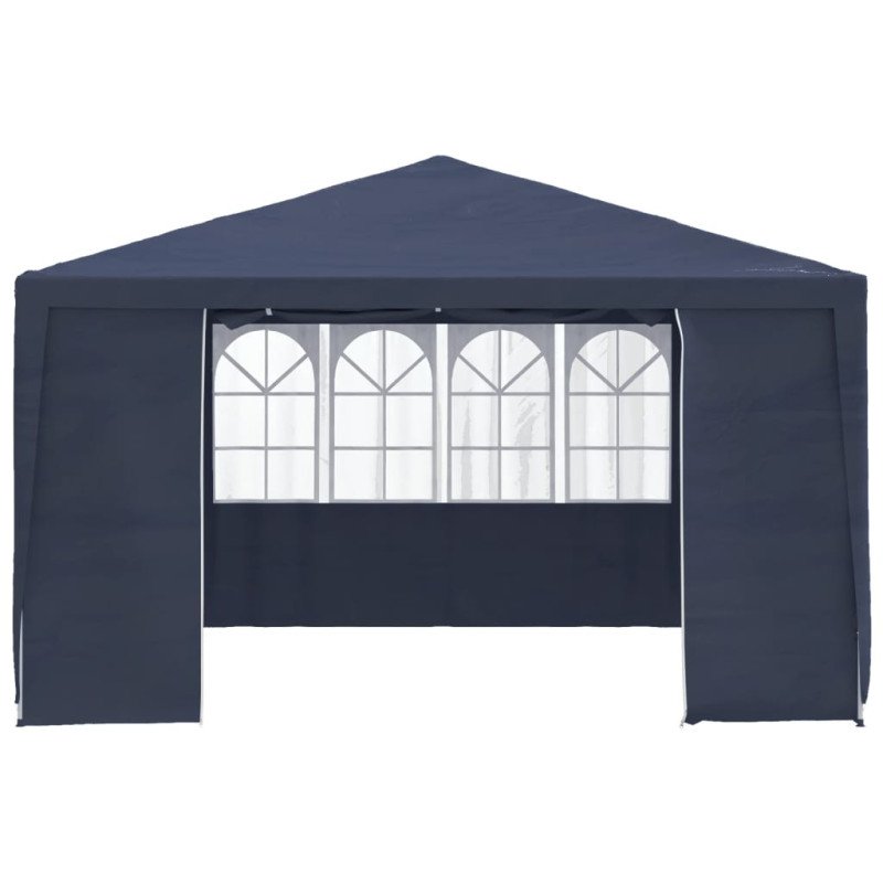 vidaXL Profesionálny párty stan+bočné steny 4x4 m, modrý 90 g/m²