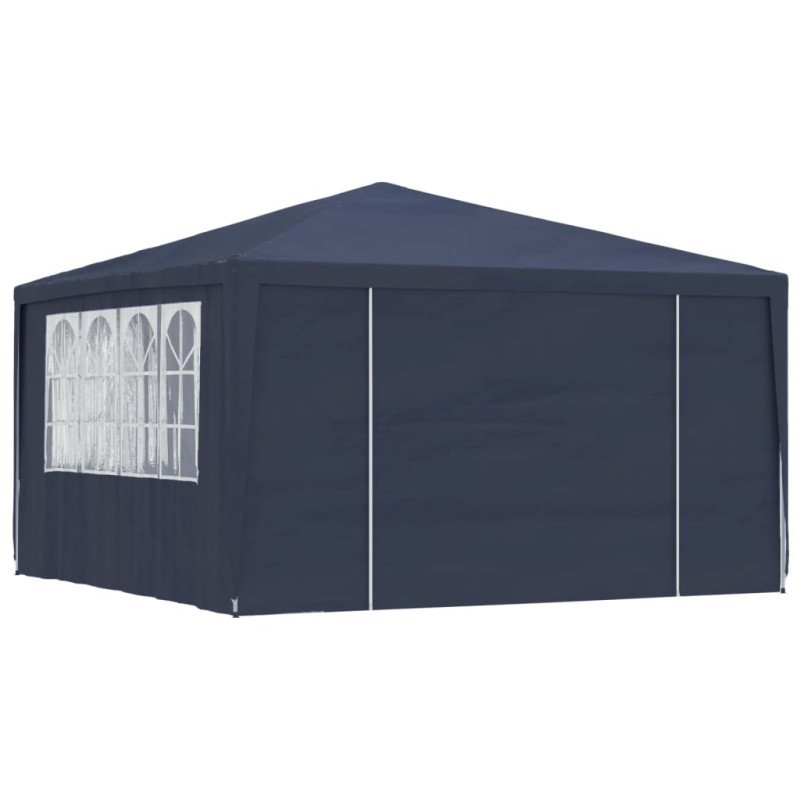 vidaXL Profesionálny párty stan+bočné steny 4x4 m, modrý 90 g/m²
