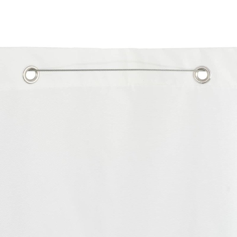 vidaXL Balkónová markíza biela 120x240 cm oxfordská látka
