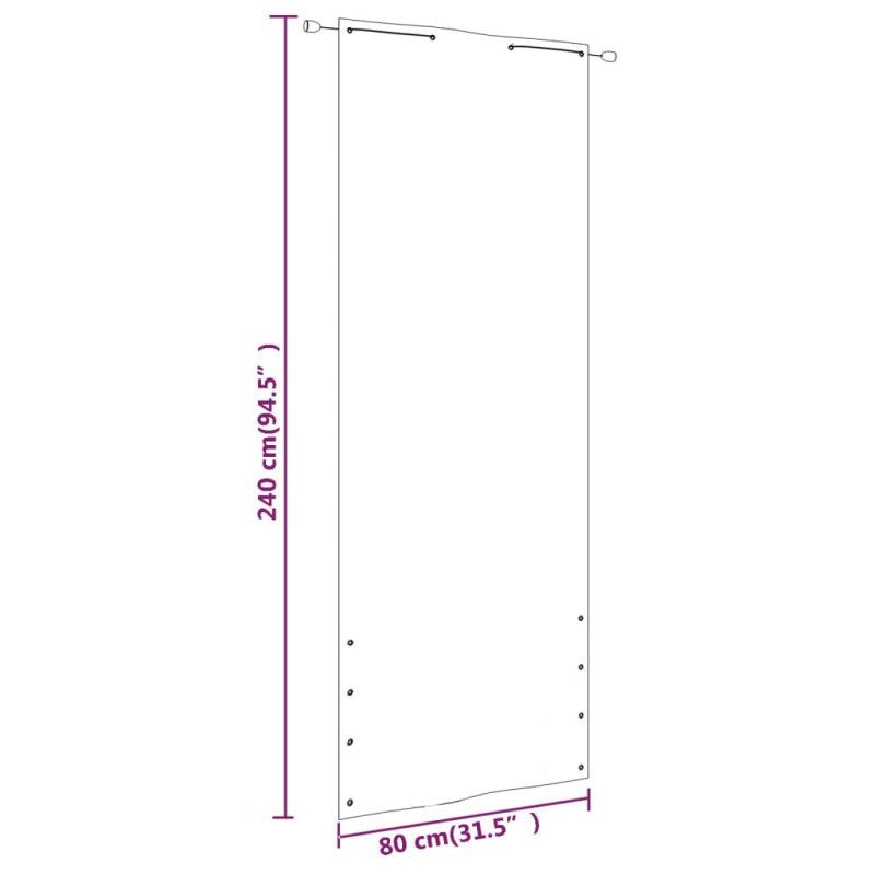 vidaXL Balkónová markíza modrá 80x240 cm oxfordská látka