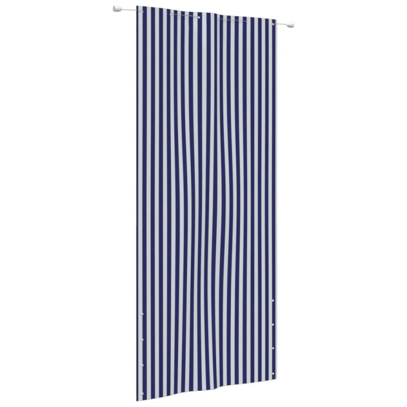 vidaXL Balkónová markíza modrá a biela 120x240 cm oxfordská látka