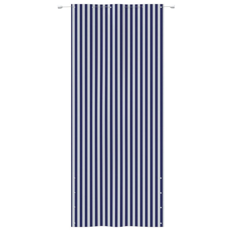 vidaXL Balkónová markíza modrá a biela 120x240 cm oxfordská látka